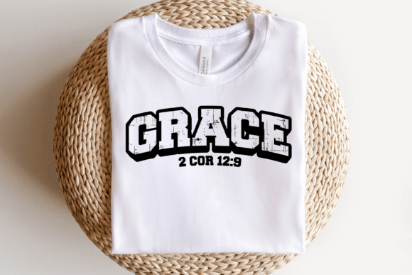 2 Cor 12:9 Grace SVG for T-Shirt Designs