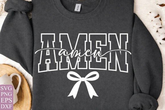 Amen Cross Bow SVG Christian Bible T-Shirt Designs