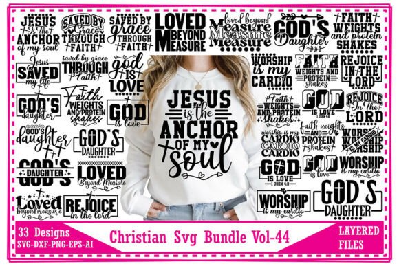 Christian Svg Bundle Vol-44 for T-Shirt Designs