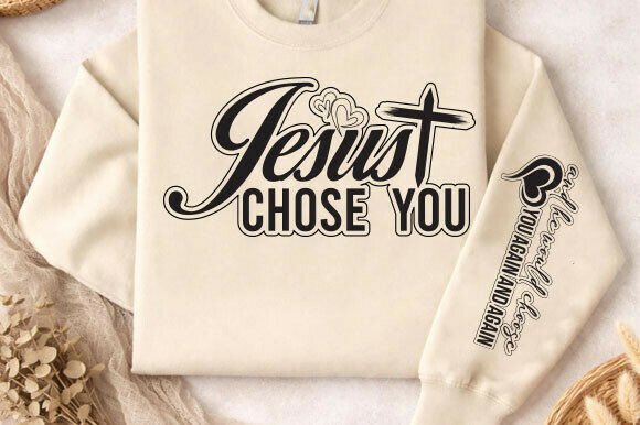 Elegant Christian Faith Quote PNG Sleeve for T-Shirt Designs