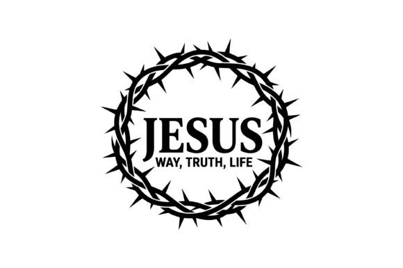 Jesus Crown Way Truth Life T-Shirt Designs