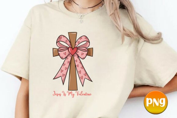 Jesus is My Valentine Latch Hook Faux T-Shirt Designs