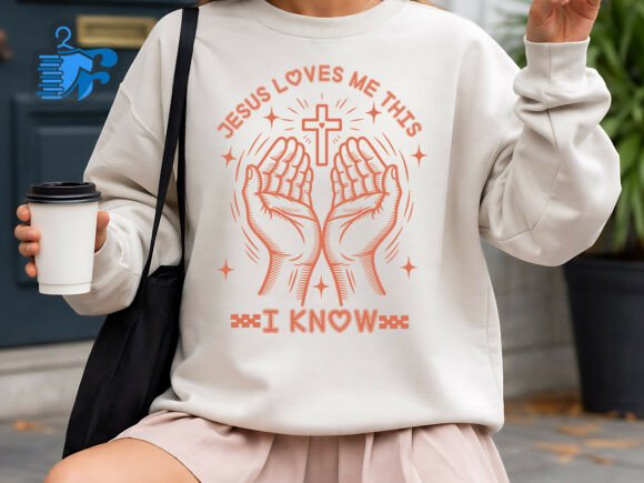 Jesus Loves Me Christian Faith Design T-Shirt Designs