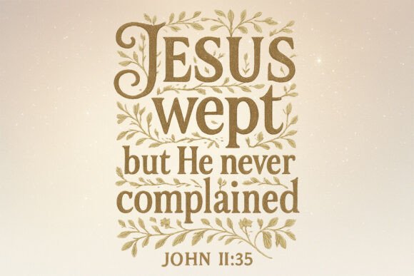 Jesus Wept Retro Floral Christian PNG T-Shirt Designs