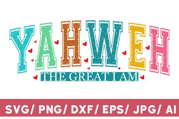 Yahweh SVG PNG, YHWH Christian Shirt for T-Shirt Designs